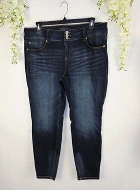 Torrid Premium Jegging Plus Size 20R Dark Wash Stretch Skinny Y2K 2003 Mid Rise